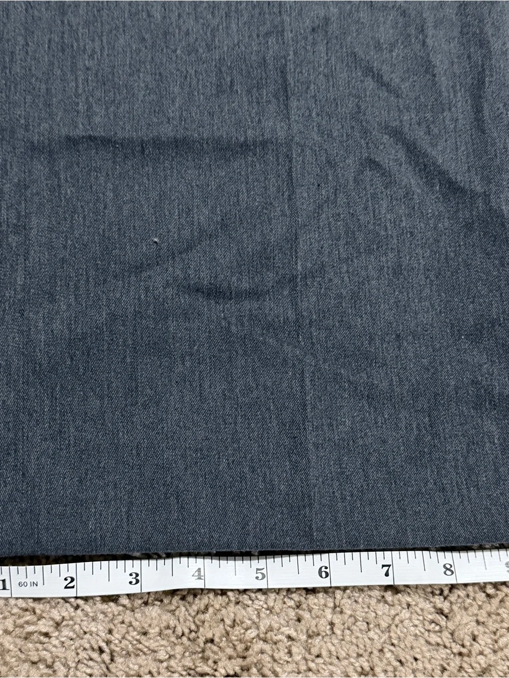 LL Bean Pants Men 42x34Gray Chino Flat Front Business Casual Standard Fit 292258